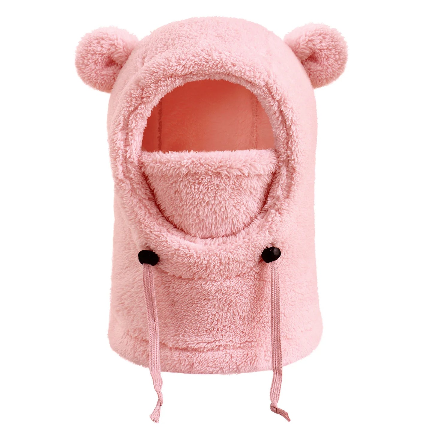 Kids Winter Hat with Ear Flaps and Face Cover Warm Fleece Lined Cold Weather Beanie for Boys Girls