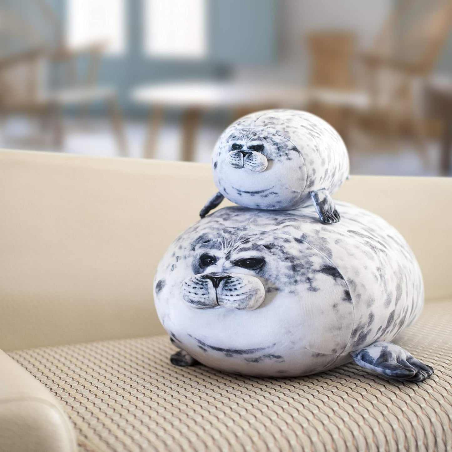 Soft Stuffed Seal Pillow