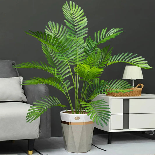 Dlight Decor 88cm Tropical Palm Fern Branch with Real Touch Leaves