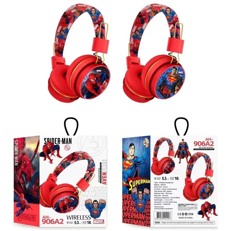Marvel Spider-Man Bluetooth Headphones – Wireless HiFi Earbuds with Microphone