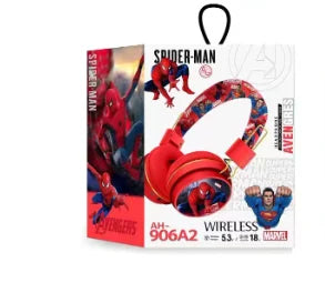 Marvel Spider-Man Bluetooth Headphones – Wireless HiFi Earbuds with Microphone