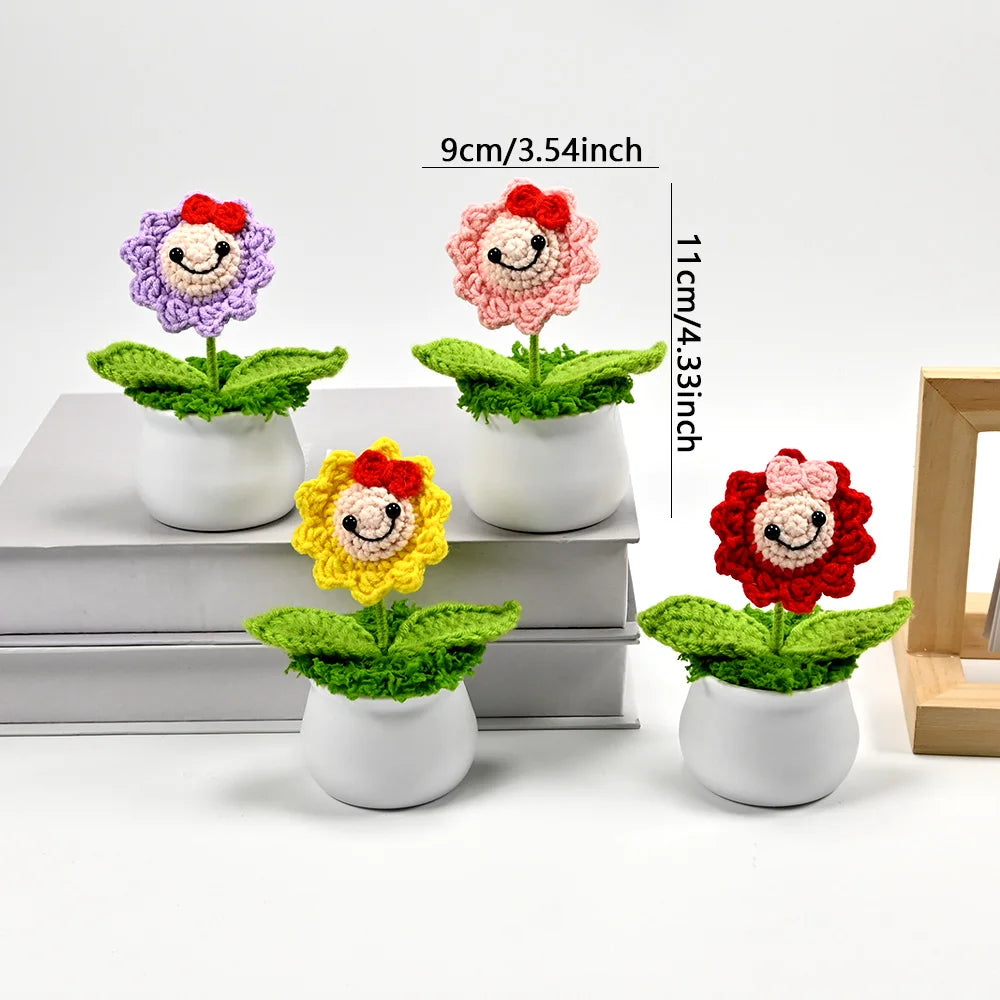 Hand-Crocheted Potted Plants