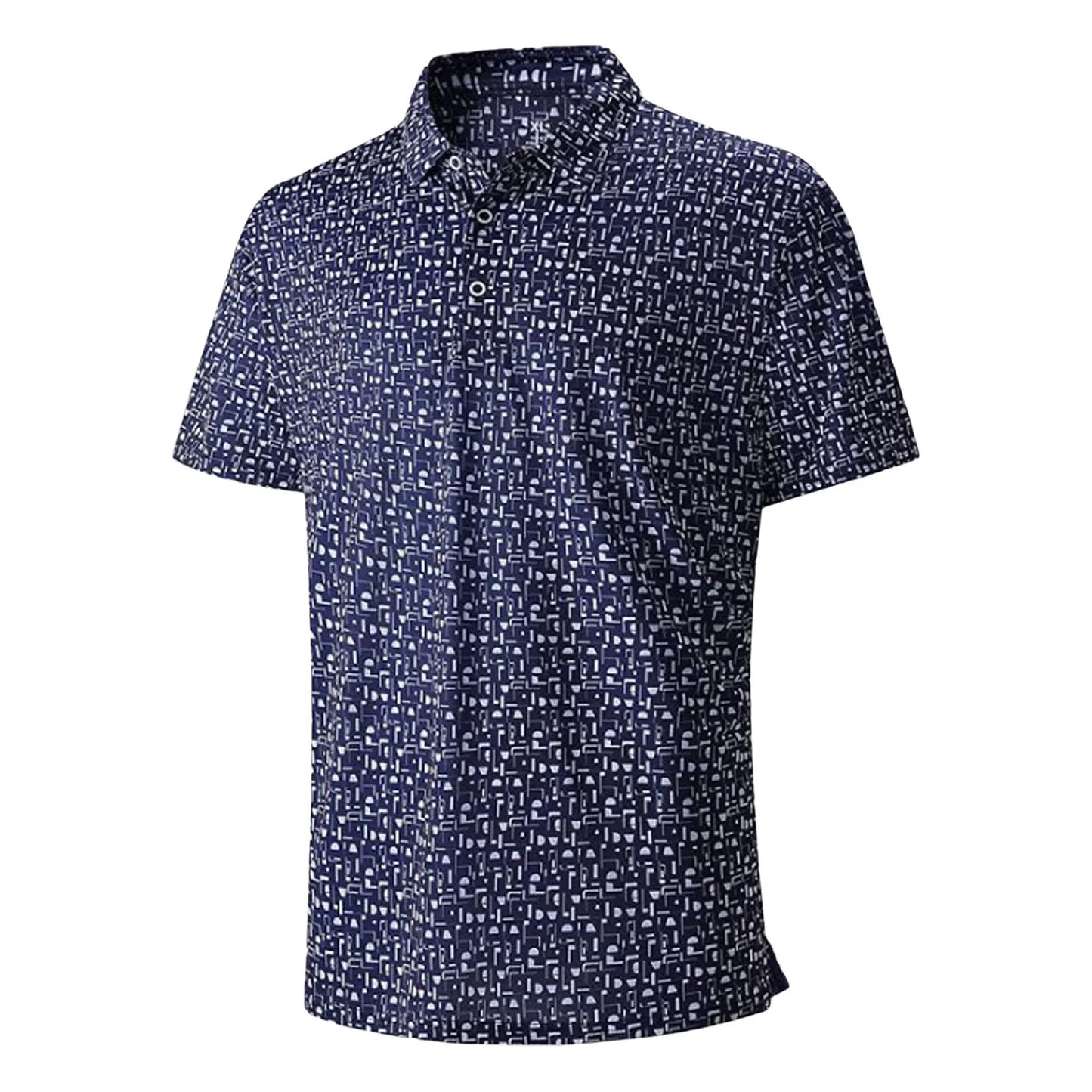 Men's Golf Tennis T-Shirt Moisture-Wicking Short Sleeve Printed Casual Sports Shirt S-6XL