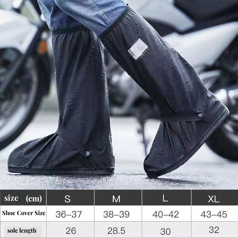 Rain Shoes Cover Men Women Waterproof Shoes Cover Protection High Cylinder Wear Resistant Light Rain Boot Accessories