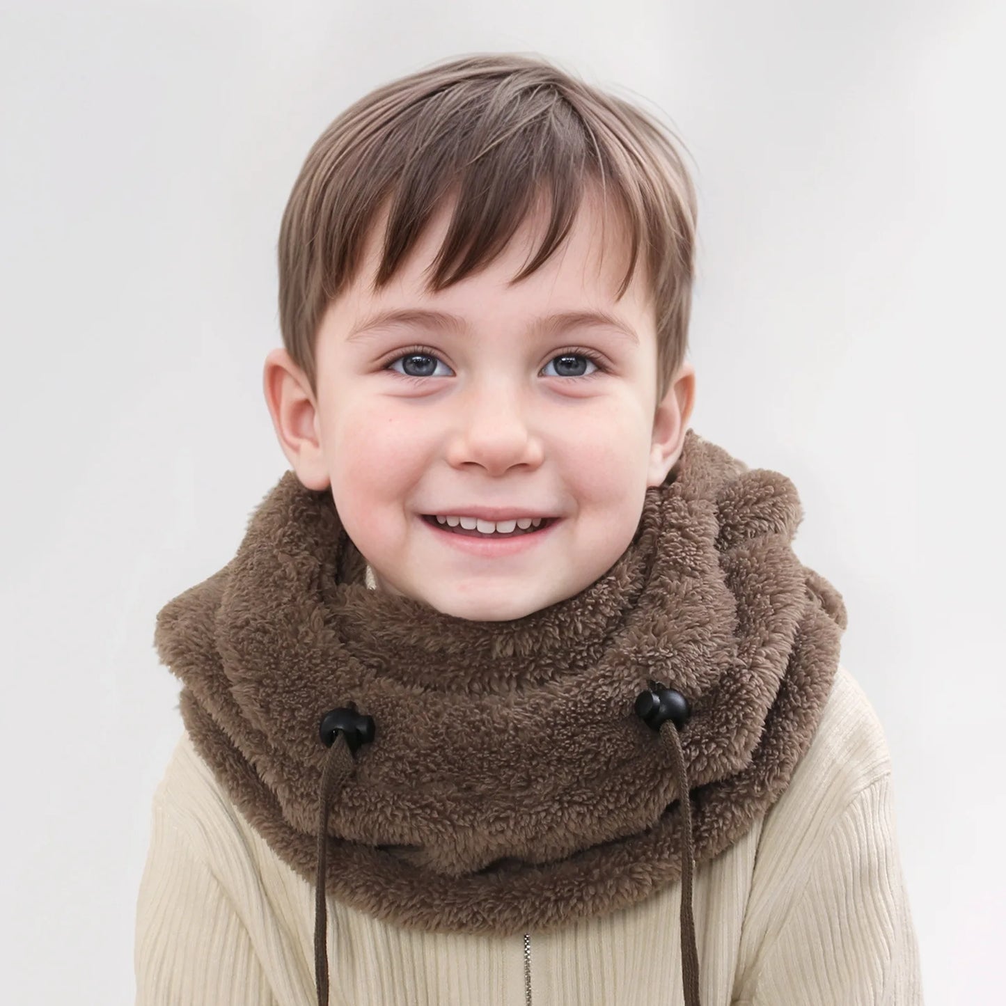 Kids Winter Hat with Ear Flaps and Face Cover Warm Fleece Lined Cold Weather Beanie for Boys Girls