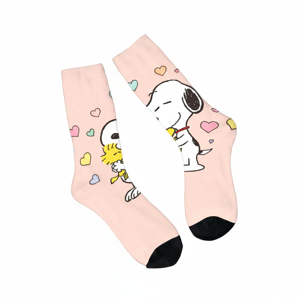 Snoopy Retro Couple Socks – Anti-Skid Design