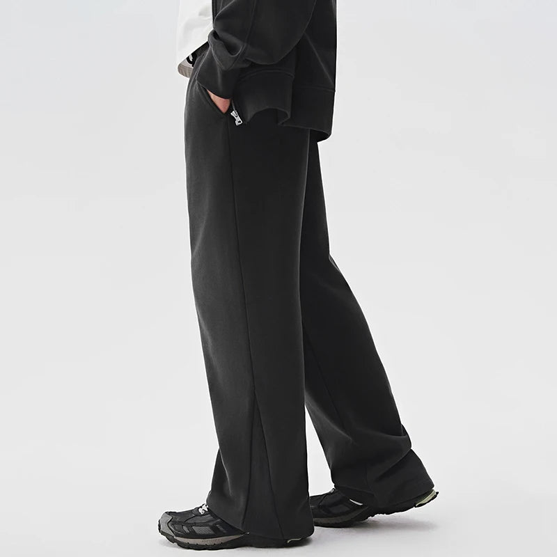 Men's Joggers Sweatpants Autumn Winter Tracksuit Loose Gyms Track Male Black Trousers Solid Color Fashion Baggy Pants Men