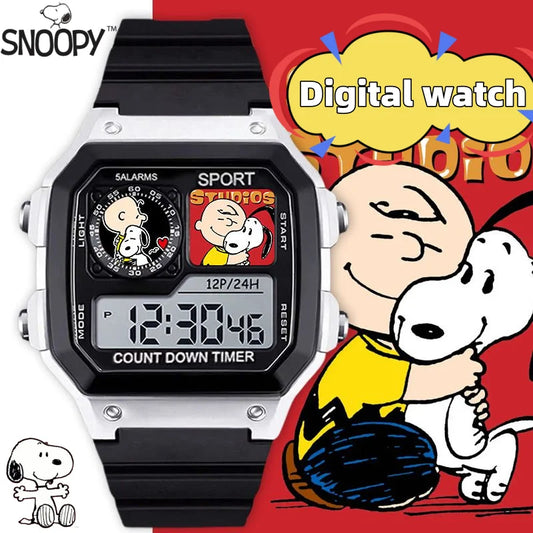 Snoopy, Charlie Brown & Woodstock Silent Cartoon Electronic Watch