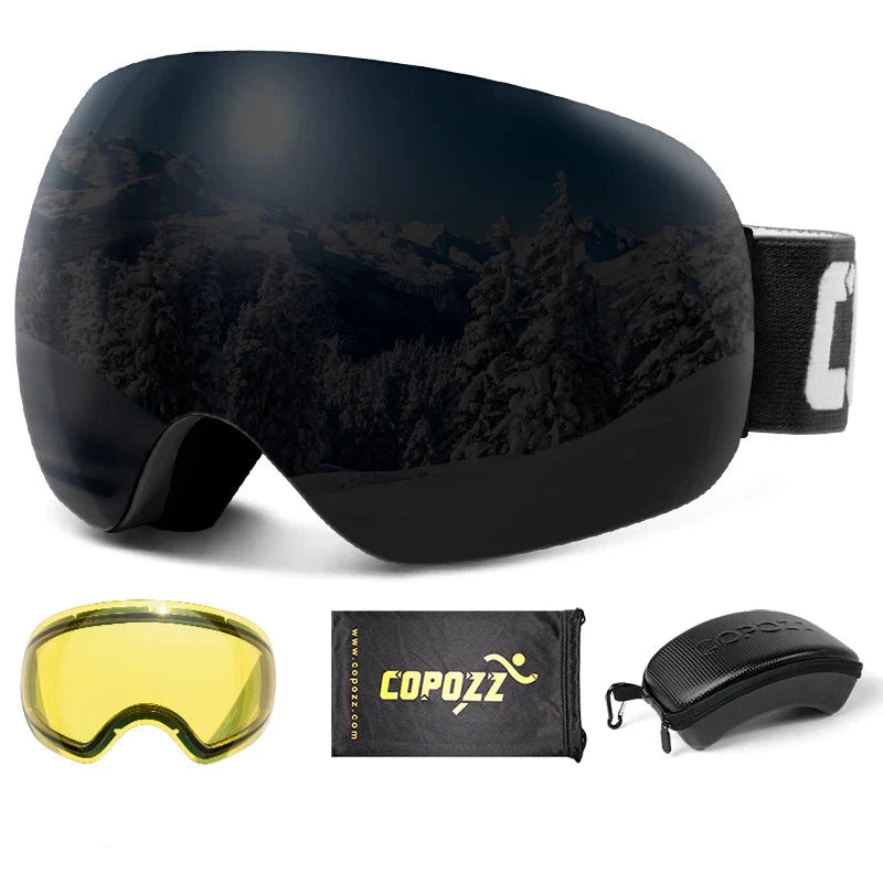 Enhanced Night Vision Frameless Ski Goggles