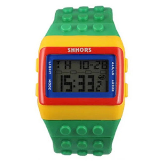 Digital LED Block Sports Watch