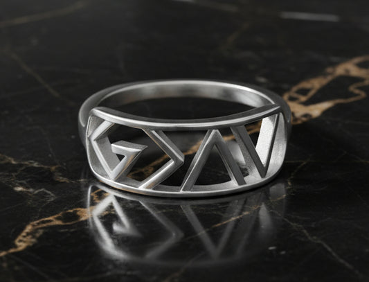 Silver Highs and Lows Statement Ring