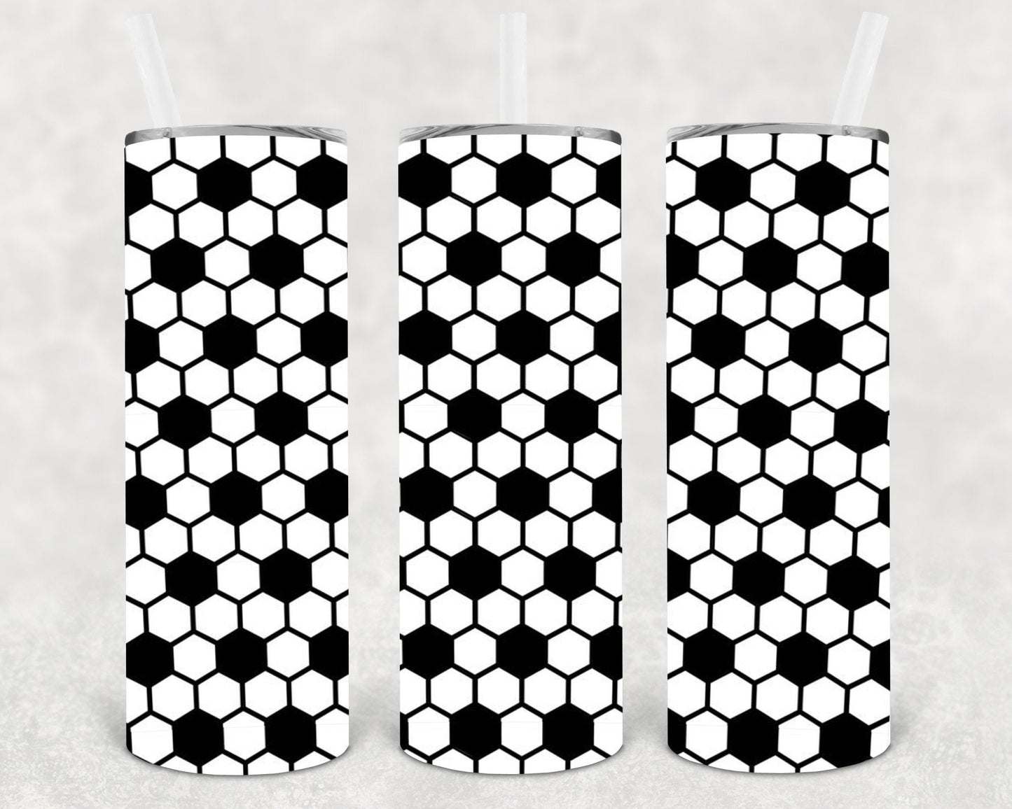 Soccer Ball 20 oz Skinny Tumbler