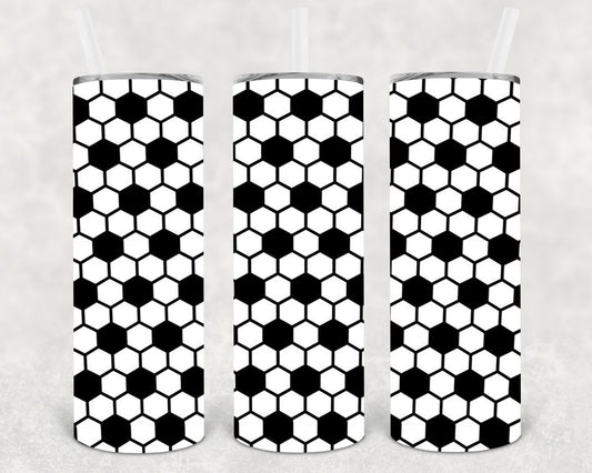 Soccer Ball 20 oz Skinny Tumbler