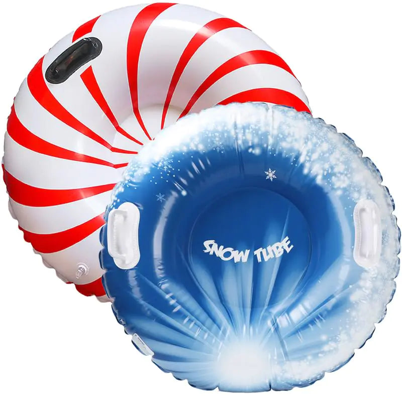 2 Pack Snow Tubes 35.4 Inch Snow Sled