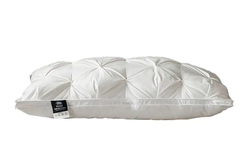 Feather Pillows with White Goose Neck Guards (Pair)