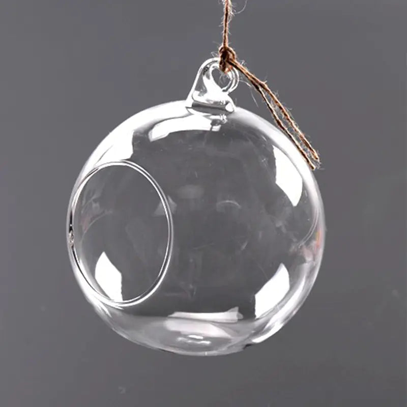 Decorative Glass Hollow Ball for Indoor Hanging (Candle)