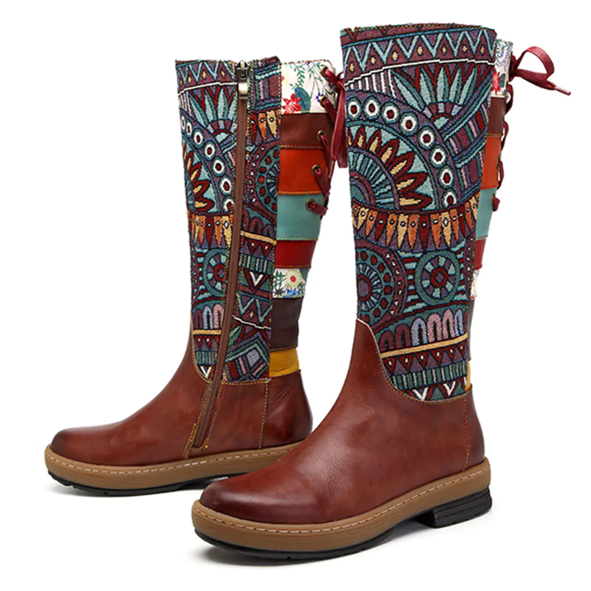 Handmade Genuine Leather Bohemian Long Boots