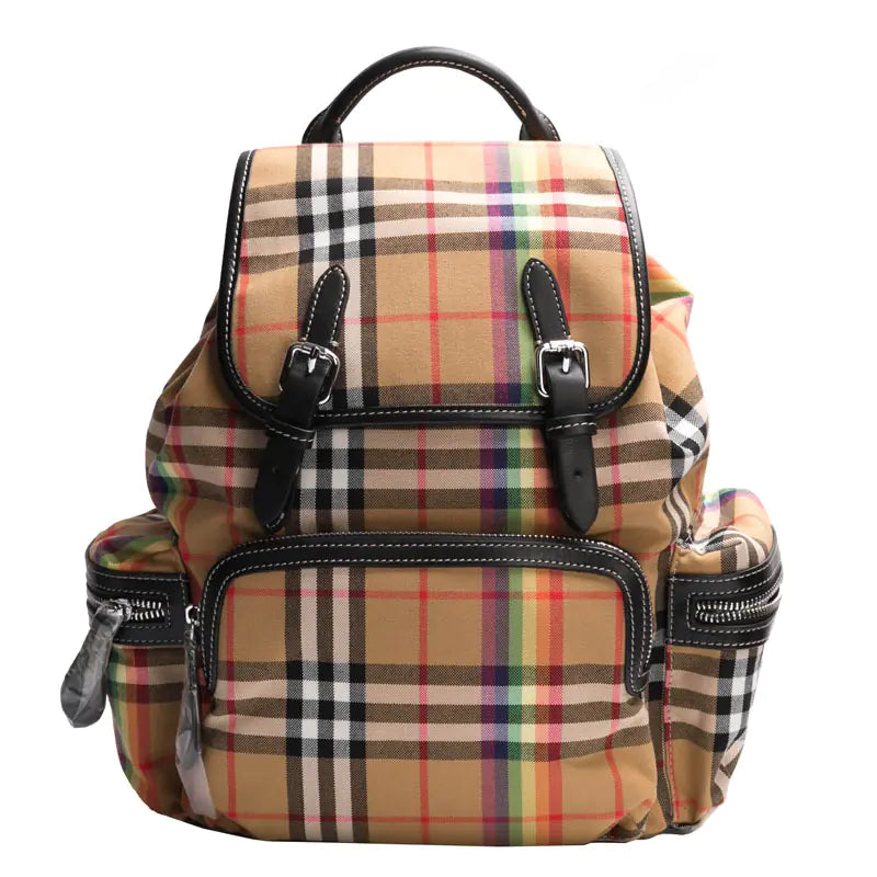 Burberry Classic Checkered Oxford Cloth Backpack