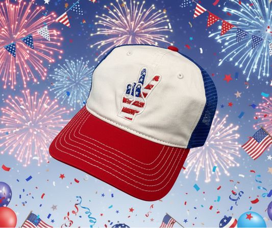 USA Peace Trucker Hat