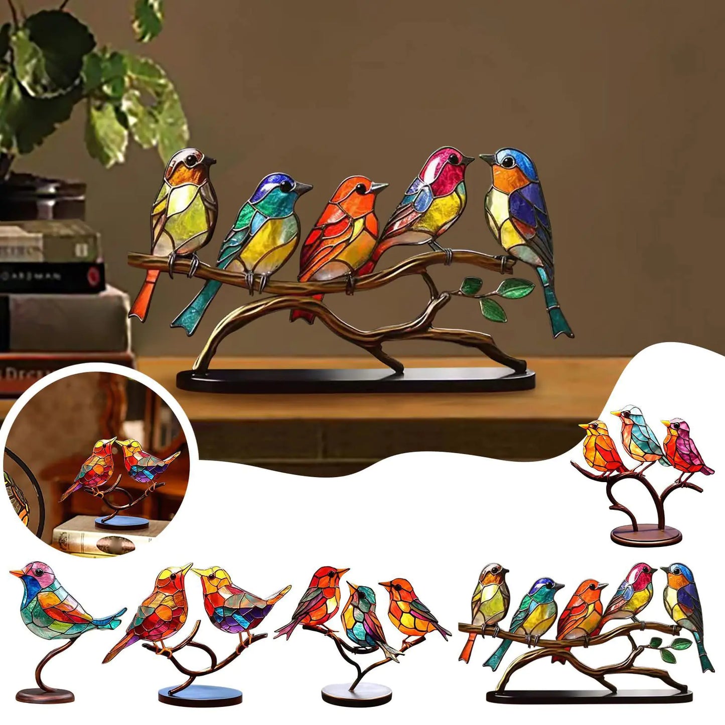 Bird Series Alloy Figurines