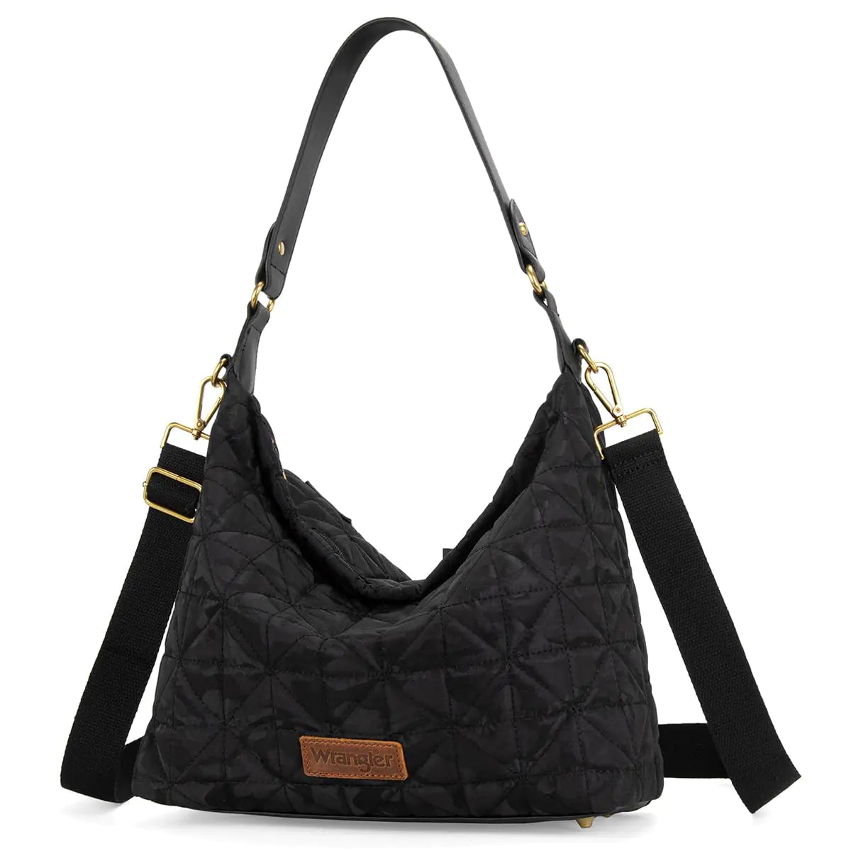 Wrangler Quilted Hobo Crossbody Bag