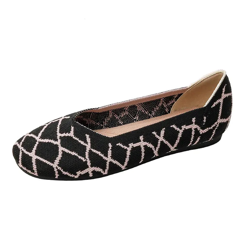 New Beijing Style Woven Flat Shoes for Women
