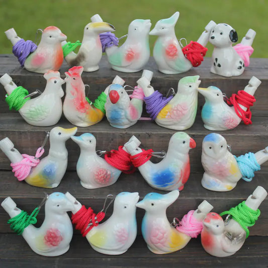 Ceramic Whistle Waterbird Ocarina for Kids