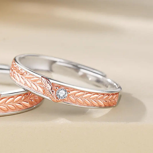 Simple Rose Gold Sterling Silver Ring