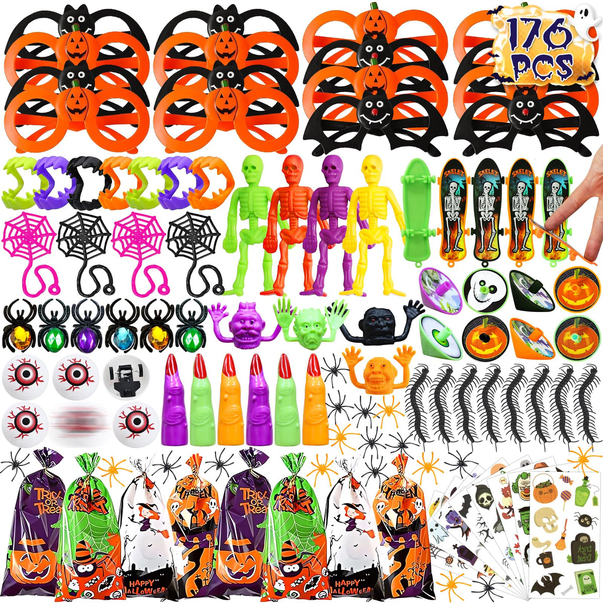 176PCS Halloween Party Favor Assortment