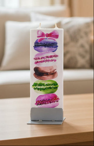Flatyz Macarons with Bow Candle