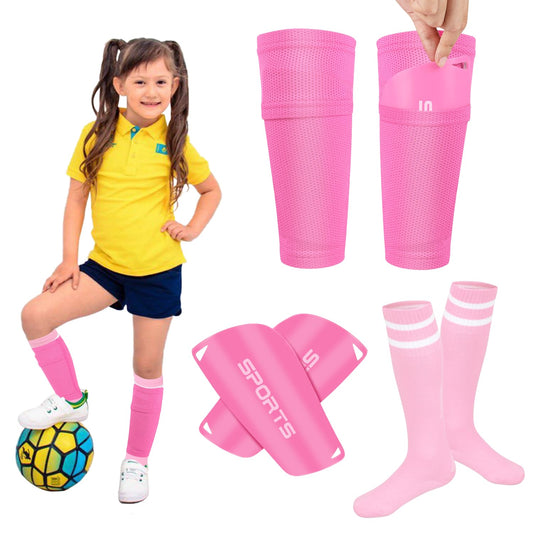 Soccer 6pc Shin Guards Set for Ages 3-6