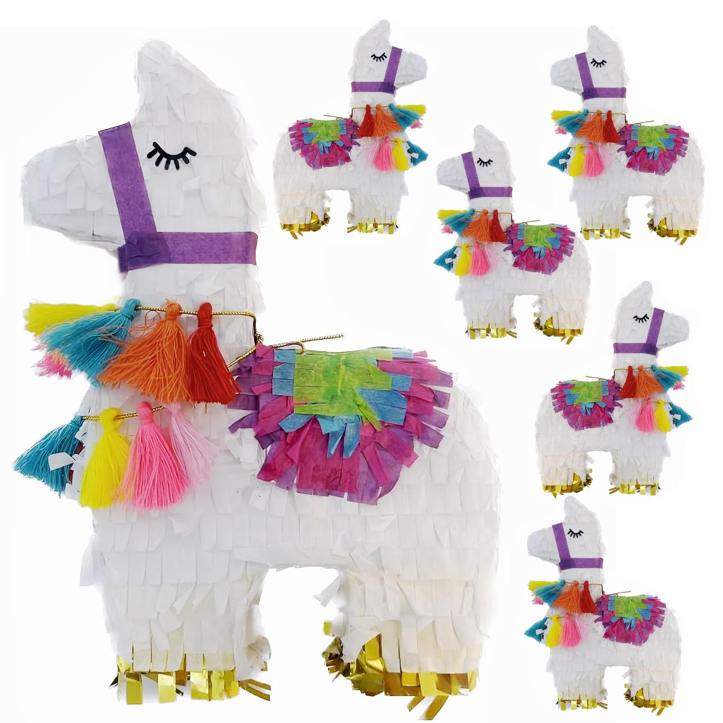 Mini Llama Piñatas – 6-Pack
