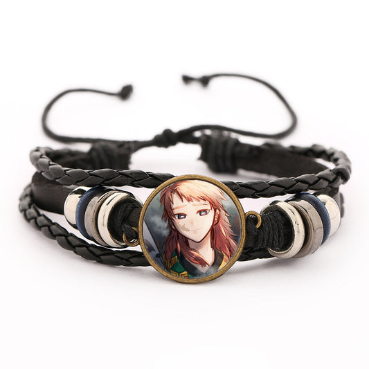 Demon Slayer Leather Bracelet