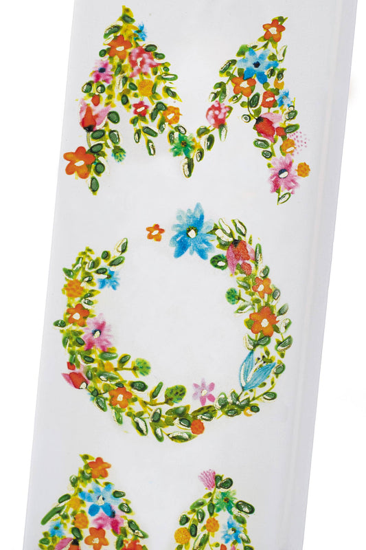 Flatyz Mom Floral Letters Candle