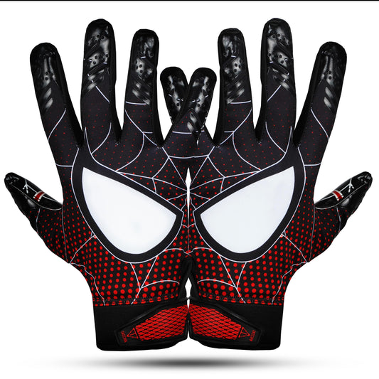TAQCHA Football Gloves-Tacky Grip Skin Tight Adult Football Gloves-Enhanced Performance Football Gloves Men-Pro Elite Super Sticky Receiver Football Gloves-Adult Sizes (Small)