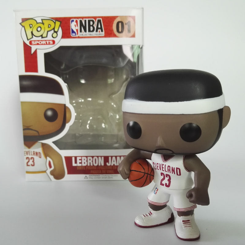 NBA Figurines of Stars LeBron, Kobe, Curry, Kyrie, Wall