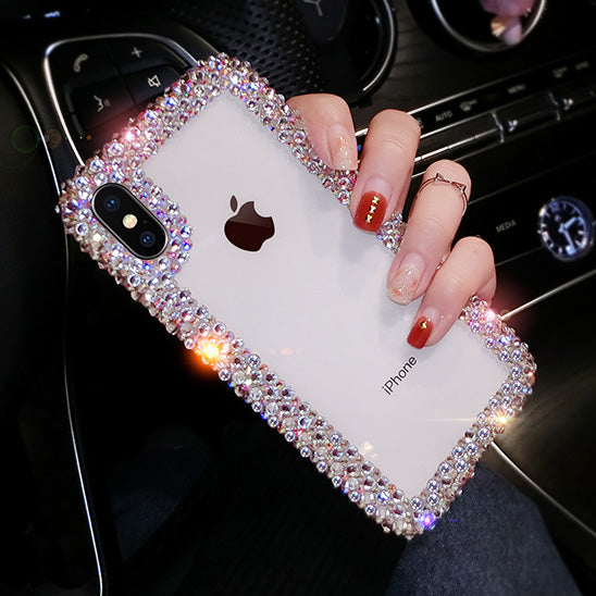 Silicone Rhinestone Phone Case