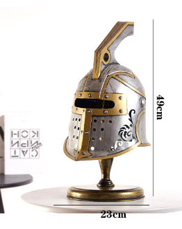 Crusader Roman Knight Armor Helmet Decorative Piece