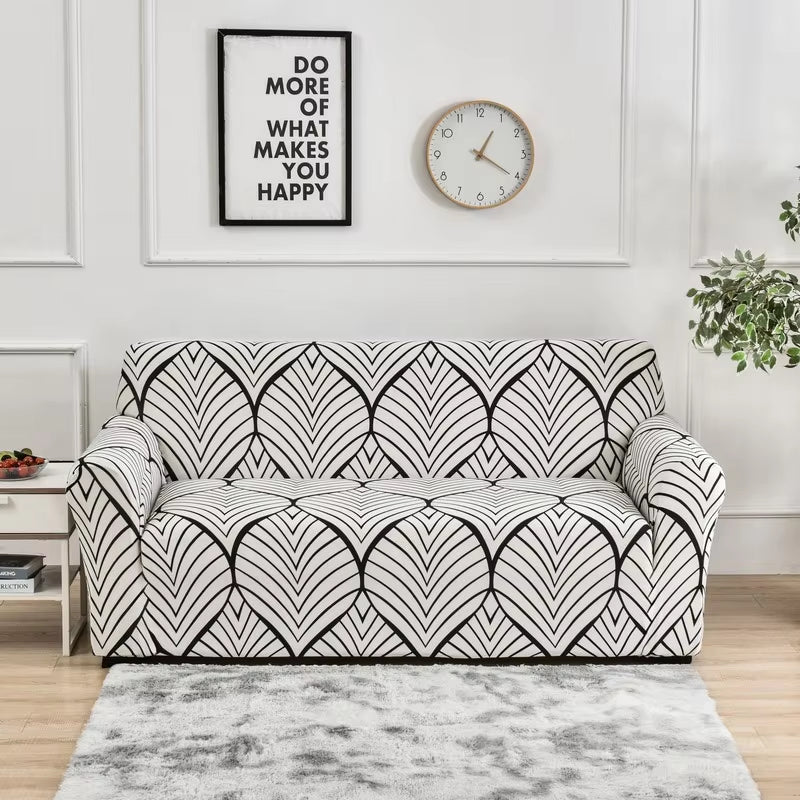 1Pc Flower Printed Elastic Sofa Cover