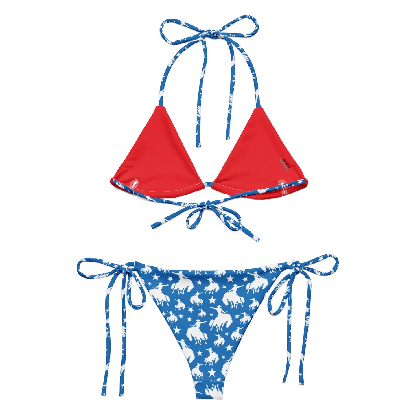 Baha Ranch Yeehaw Blue Rodeo Cowboy String Bikini