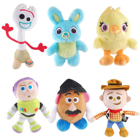 Toy Story Plush Figures 6-Piece Set – Woody, Buzz, Forky & Friends