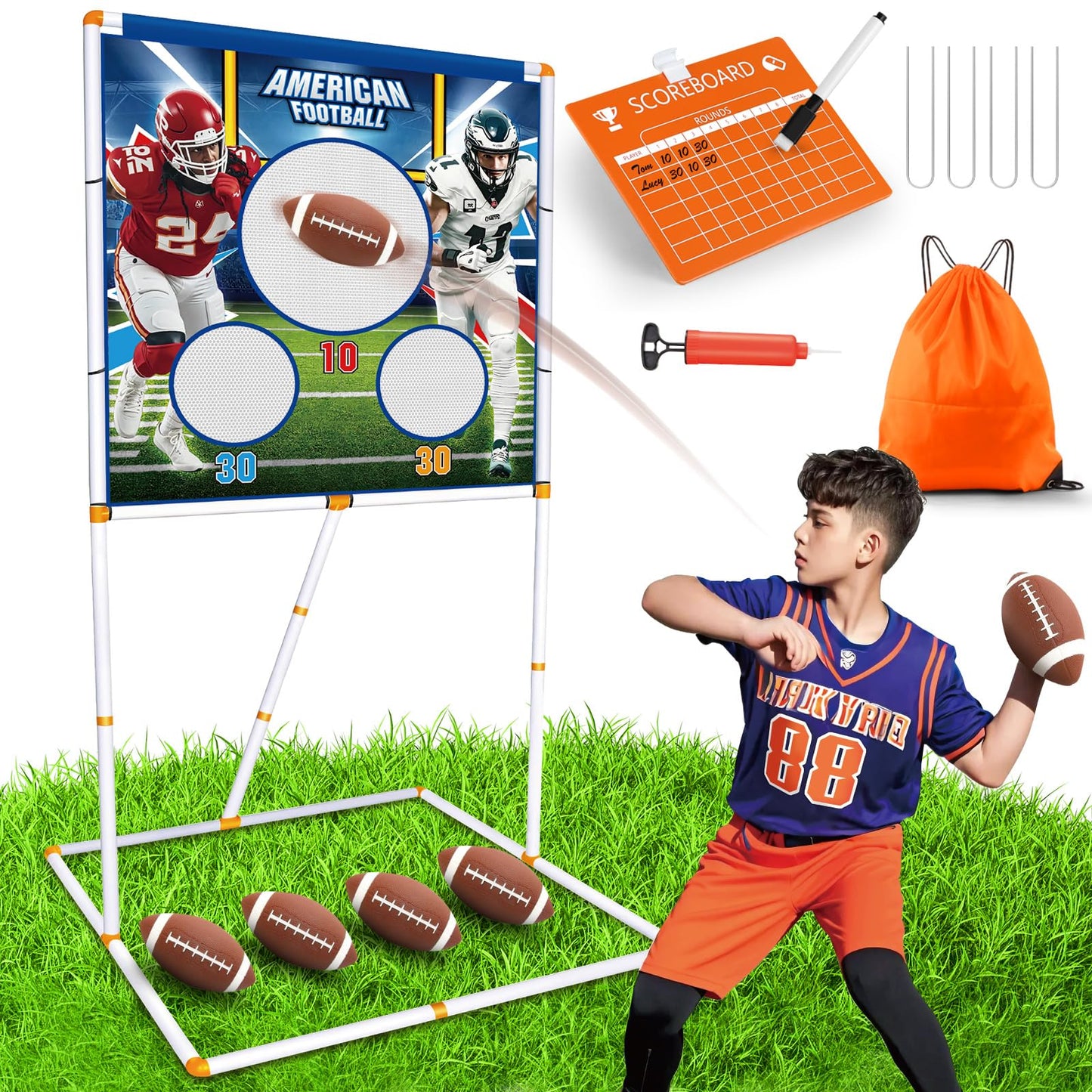 Kids Football Throwing Target Game