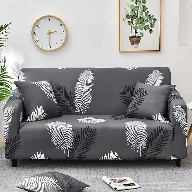 1Pc Flower Printed Elastic Sofa Cover
