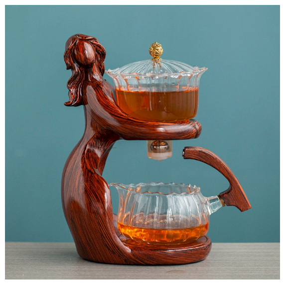 Semi-Automatic Glass Kung Fu Tea Set with Infuser