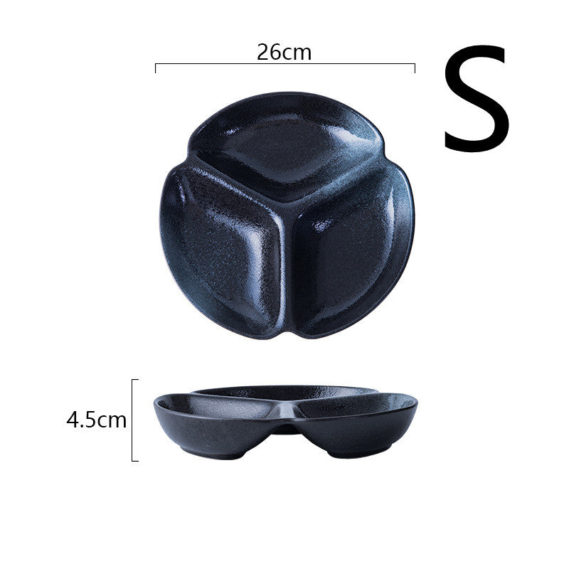 Japanese Ceramic Compartment Dinner Plate
