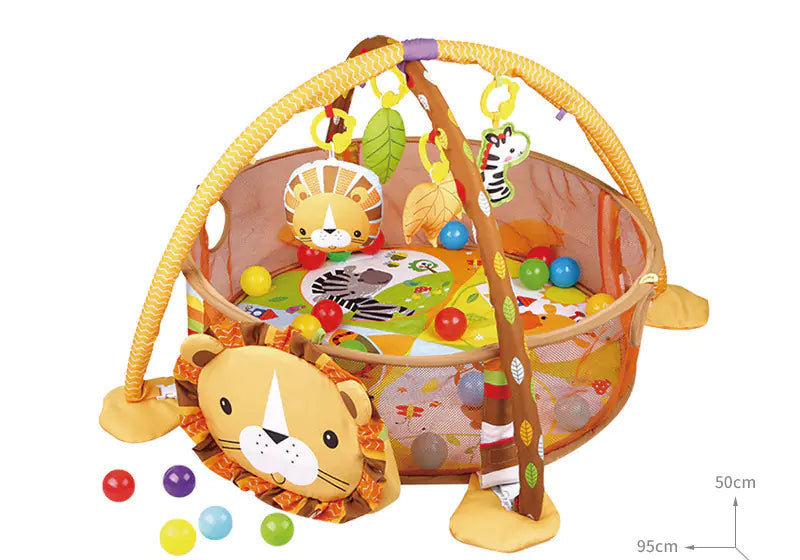 Baby Play Gym with Ocean Balls and Activity Fence