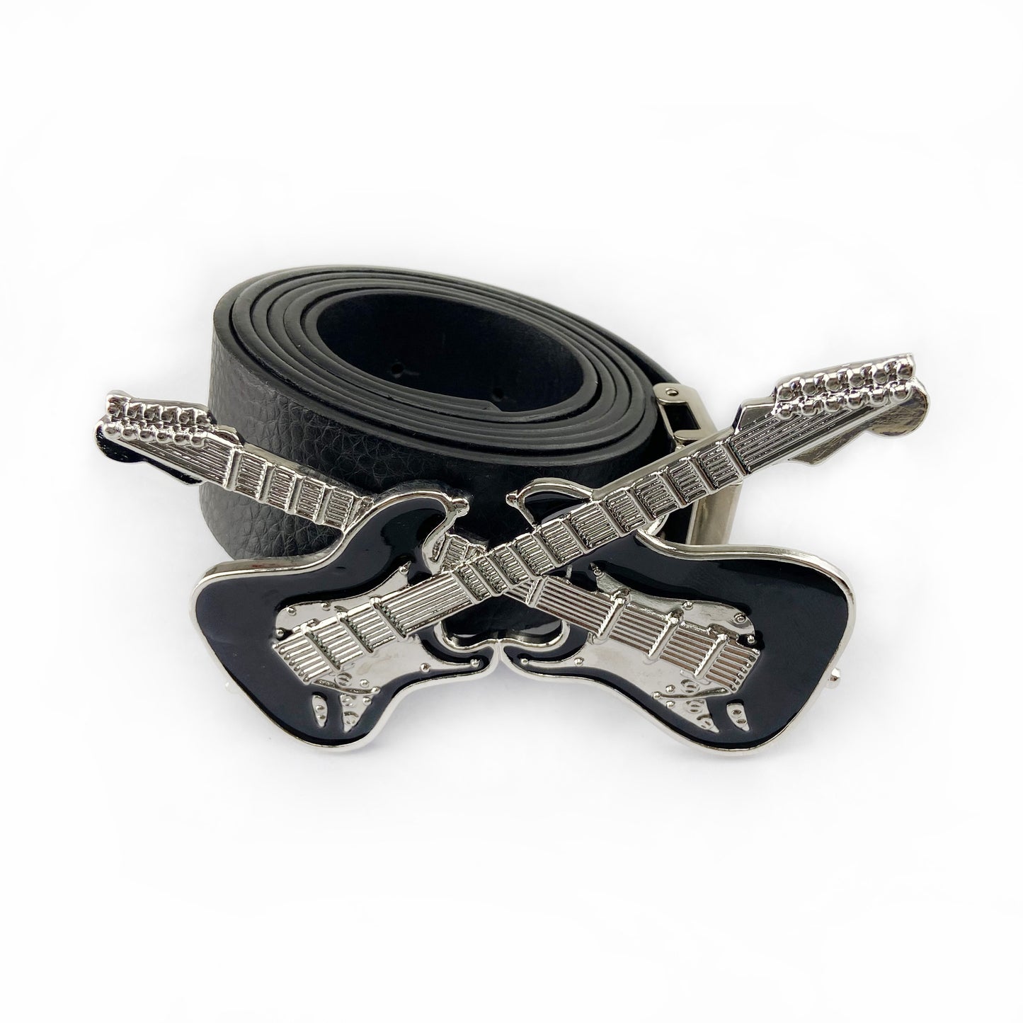 BULLZINE Zinc Alloy Guitar Music Belt Buckle 01884