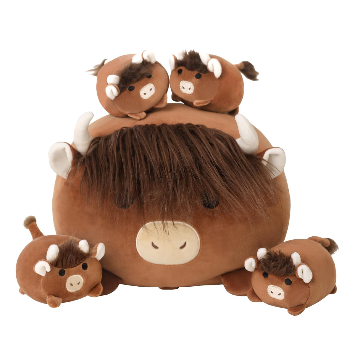 5-Piece Highland Cow Plush Set