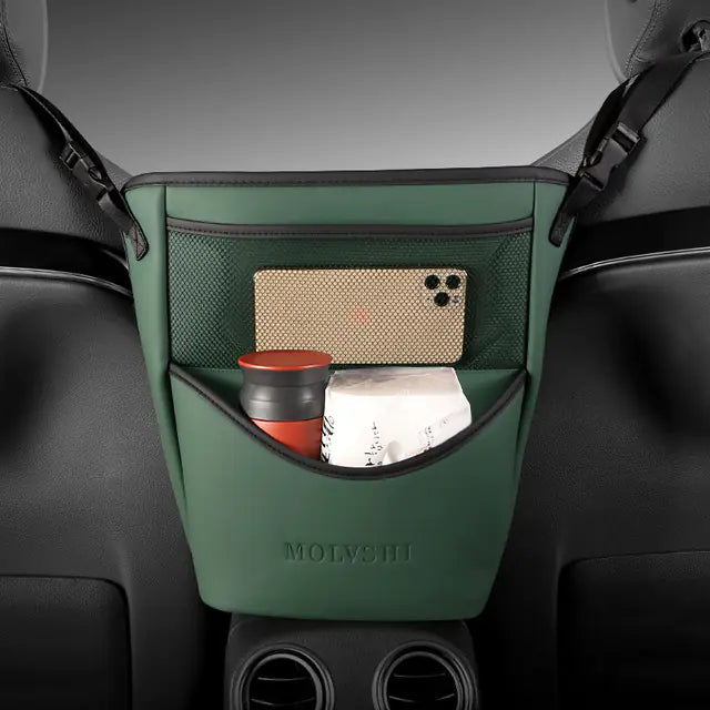 Leather Car Armrest Organizer (Multiple Colors)