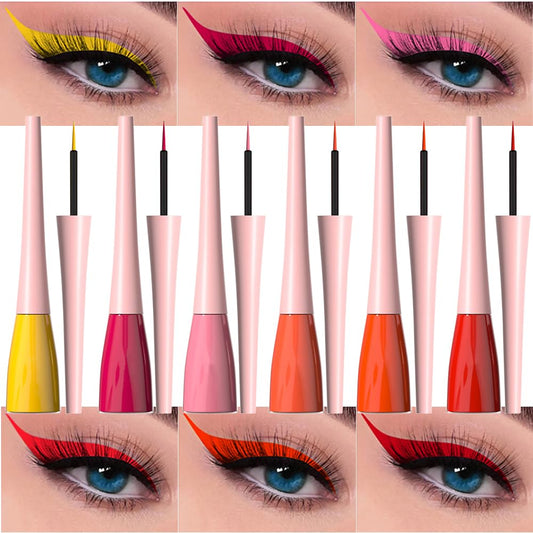 6-Piece Colored Liquid Eyeliner Set